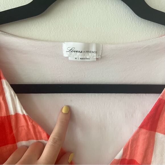 Lovers + Friends Alba Check Print Puff Sleeve Top - Picture 7 of 11